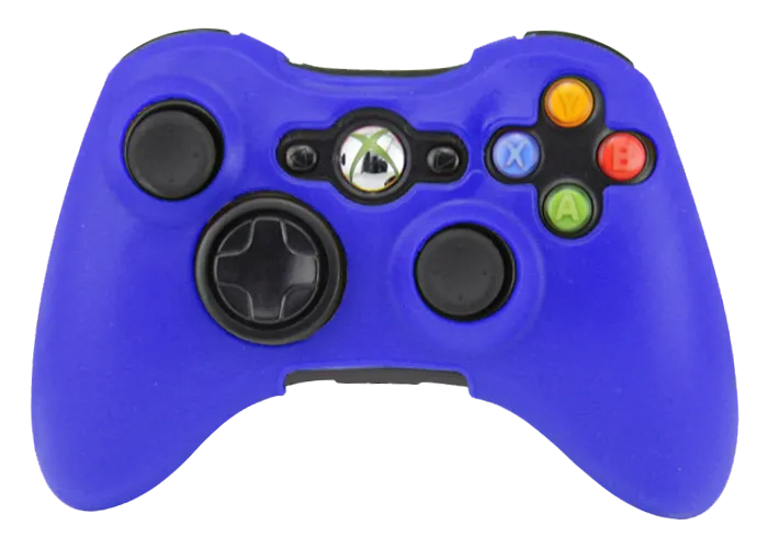 Silicone Cover For XBOX 360 Controller Skin Case Dark Blue