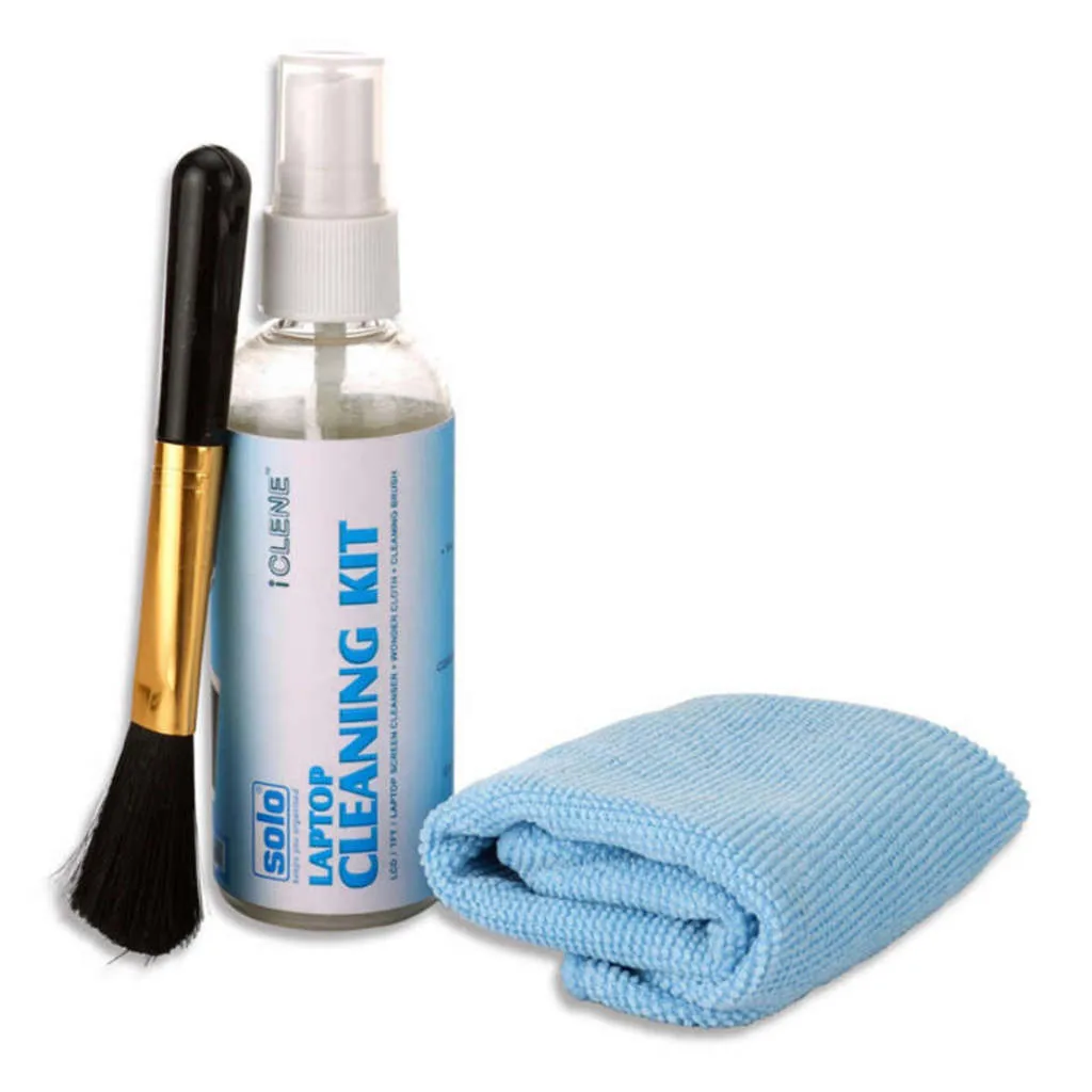 Solo Optical Lens Cleaning Kit With Screen Cleaner   Wonder Cloth   Brush IC 106