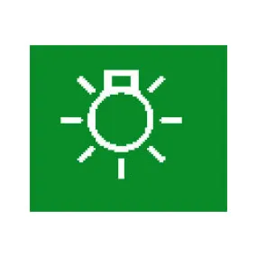 Switch Lens Bottom Green Lights Pk1