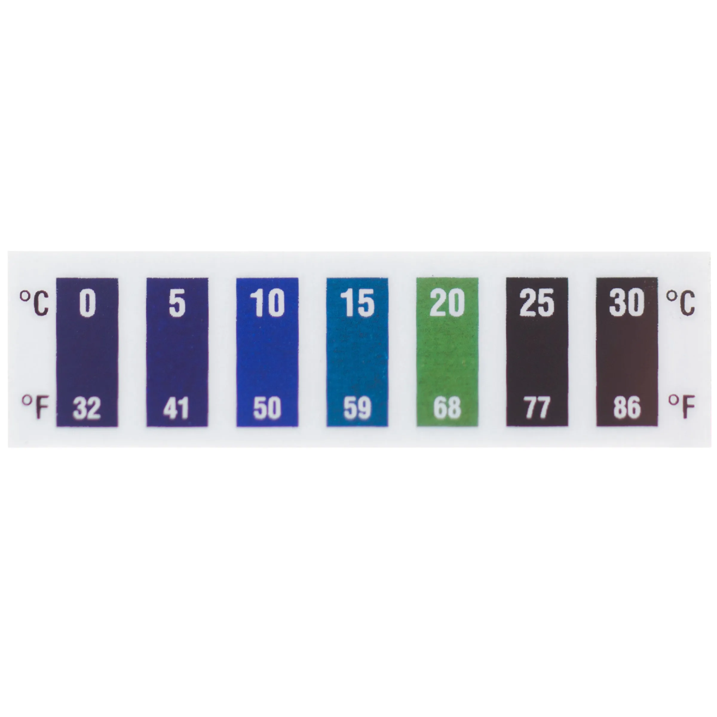 Tempilabel Reversible - 86°F (-0°C) - 160°F (71°) - Pack of 10
