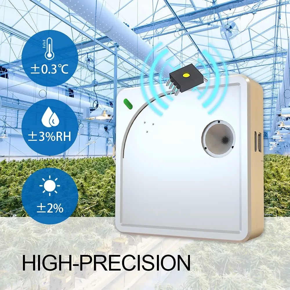Ubibot WS1 Wifi Temperature Humidity Sensor, Smart Temperature Monitor，Thermometer Supports External Probe, Alerts & History，Free Iot App/Web Console, IFTTT, Alexa, (2.4Ghz Wifi，No Hub Required)