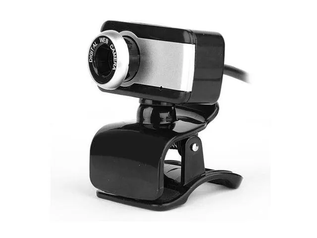 USB Webcam 12M Pixels HD Clip-on 480P Web Cam Camera 360 Degree Rotation with Microphone MIC for Computer Laptop PC
