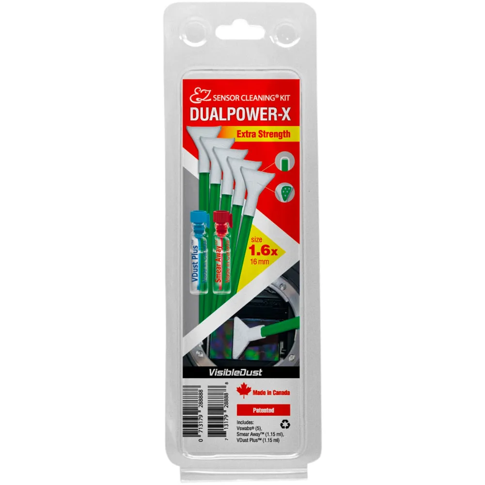 VisibleDust EZ Sensor Cleaning Kit DualPower-X with 5x Vswabs for APS-C Sensors