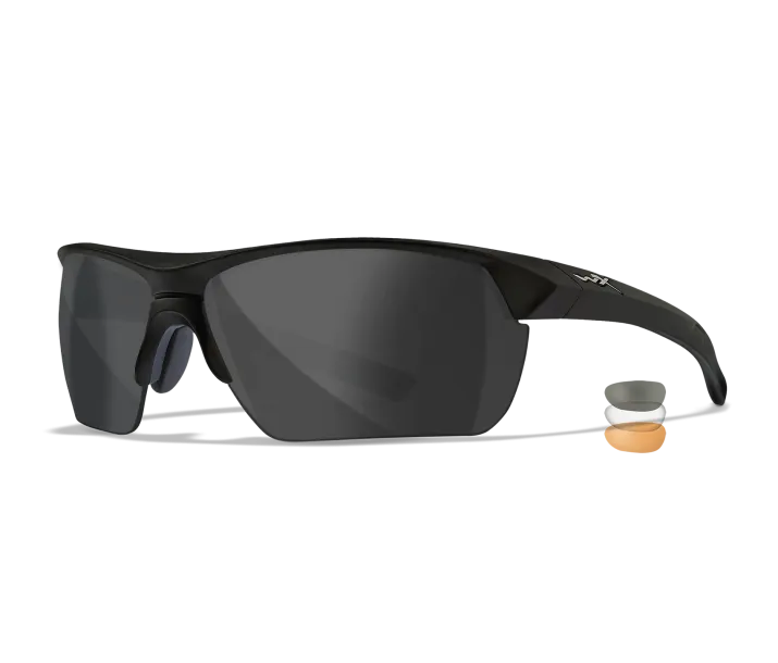 Wiley X WX Guard Advanced Sunglasses - 3 Lens Package - Matte Black Frame