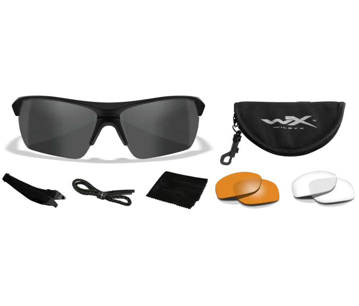 Wiley X WX Guard Advanced Sunglasses - 3 Lens Package - Matte Black Frame