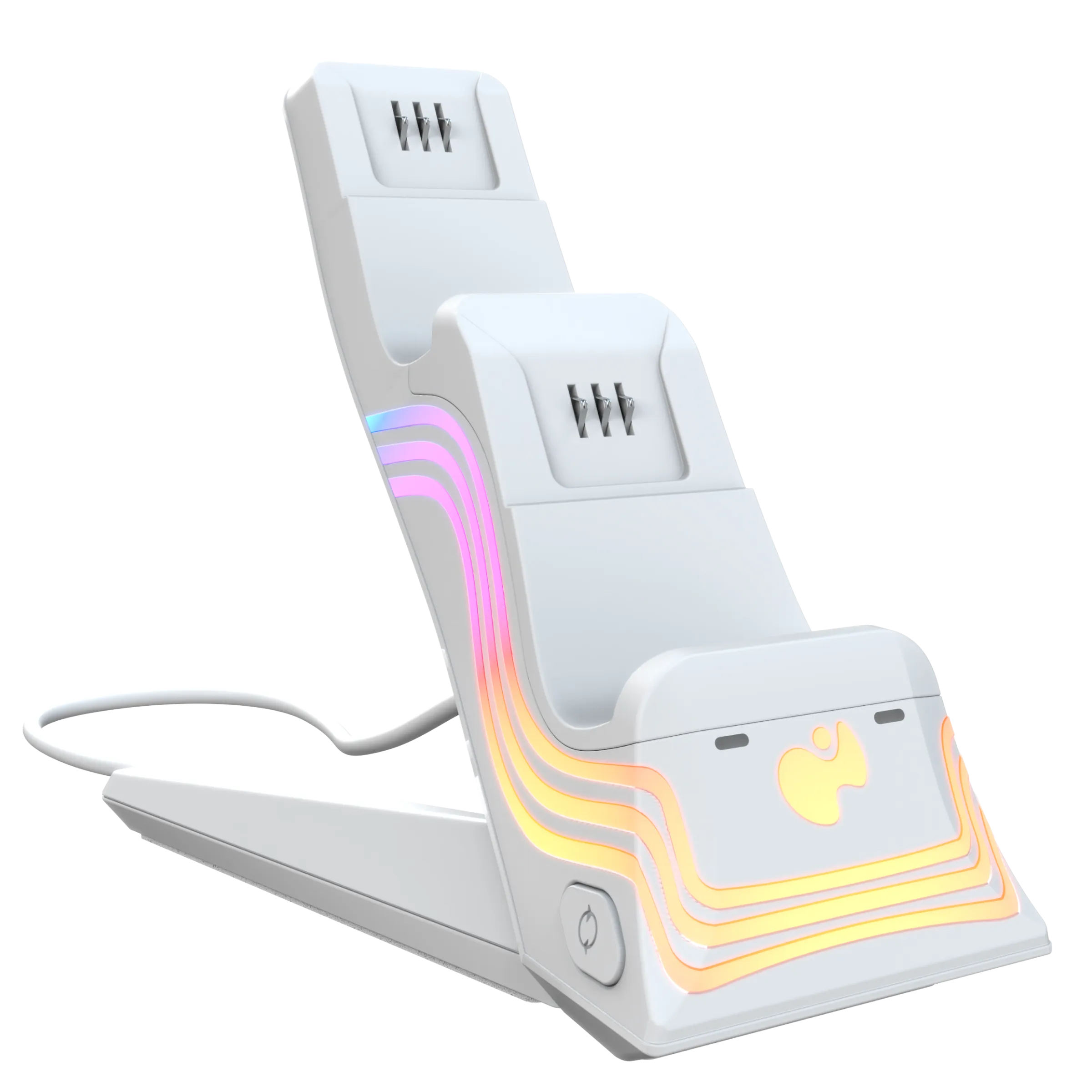 Xbox Series X|S White Afterglow Wave Dual Charger