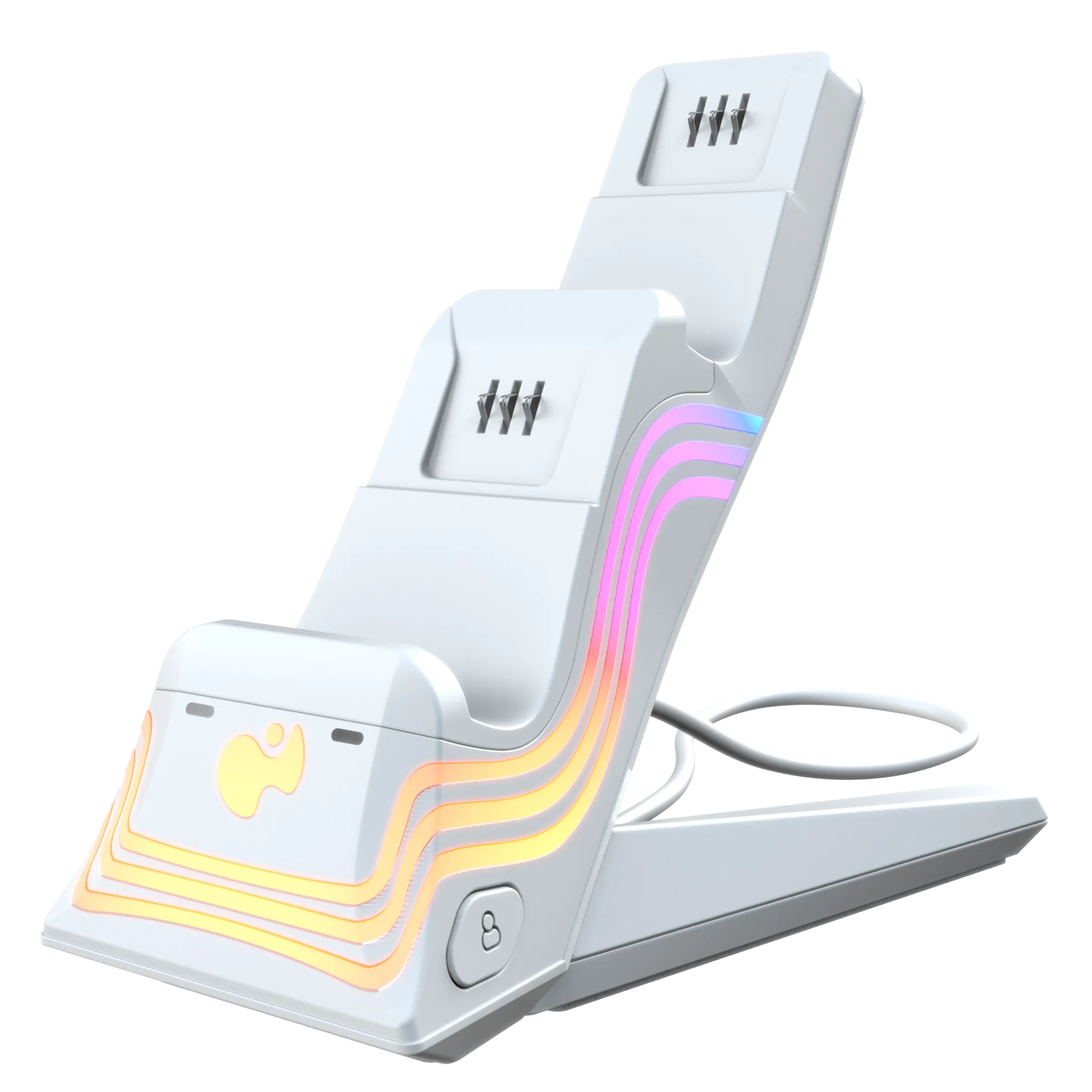 Xbox Series X|S White Afterglow Wave Dual Charger