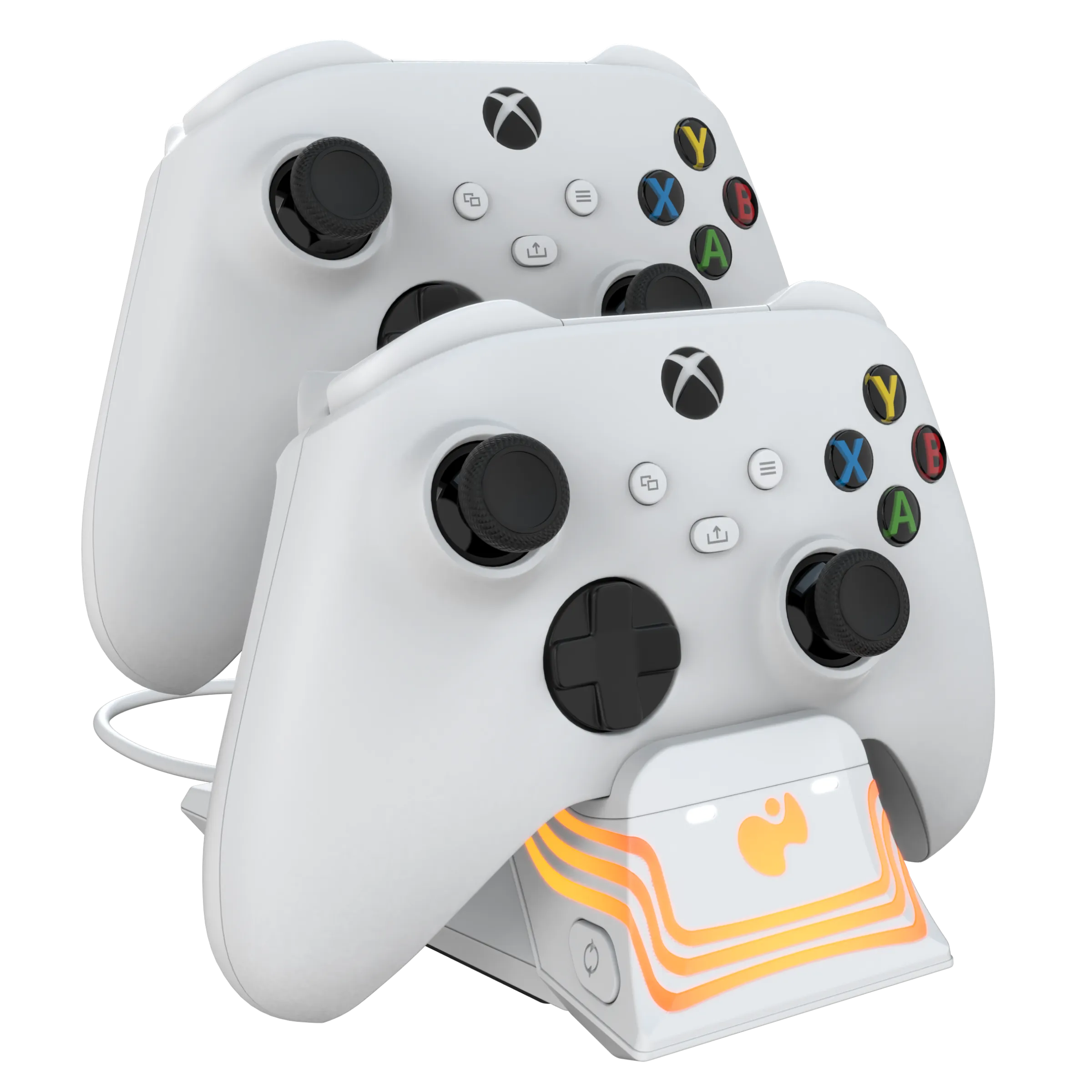Xbox Series X|S White Afterglow Wave Dual Charger