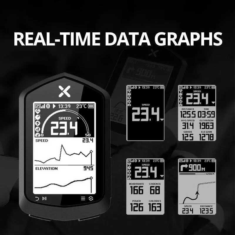 XOSS NAV Bike Computer Map Navigation Wireless Cycling Speedometer GPS Waterproof Bluetooth ANT  Cadence Speed Power Meter