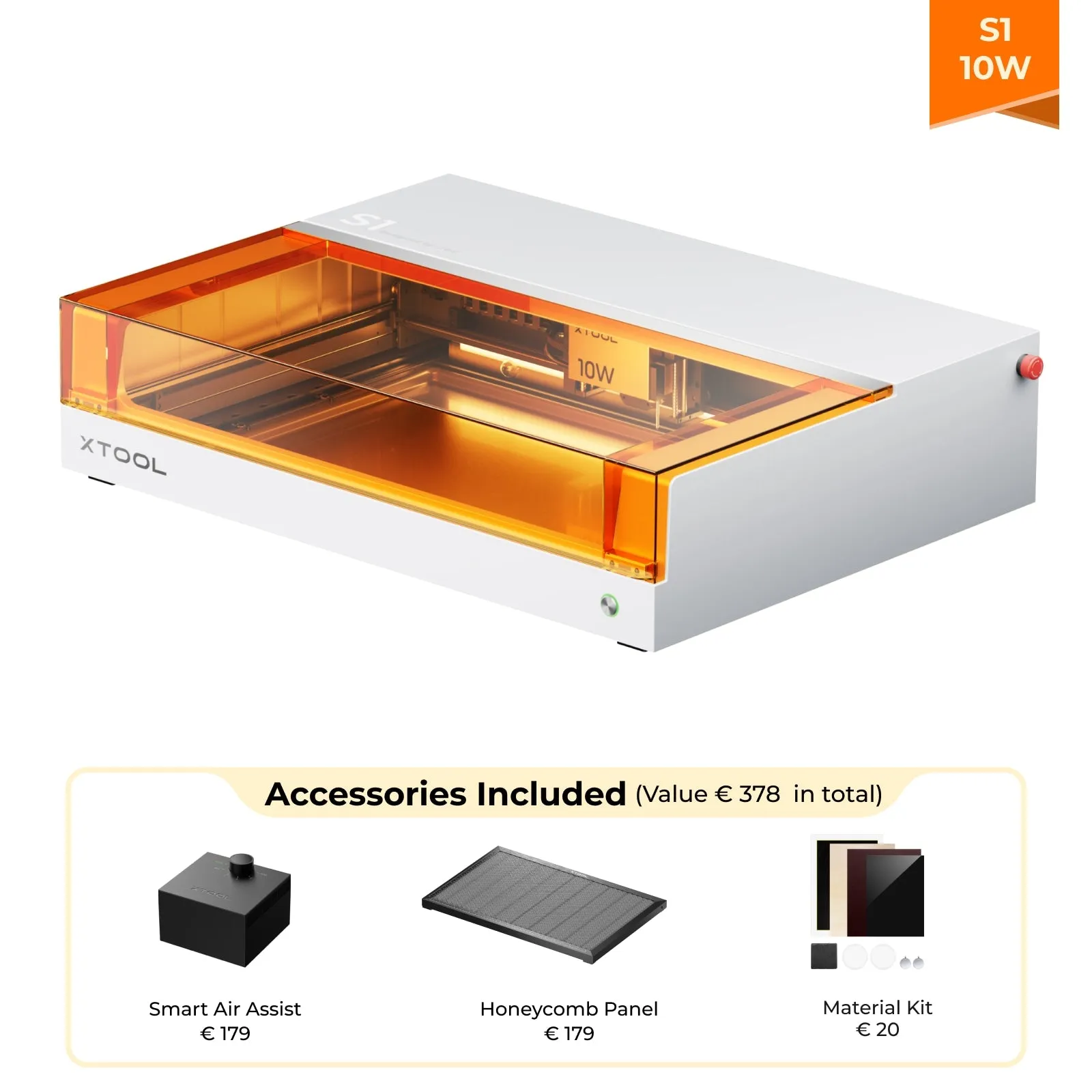 xTool S1 10W Home Craft Laser Cutter & Engraver Machine